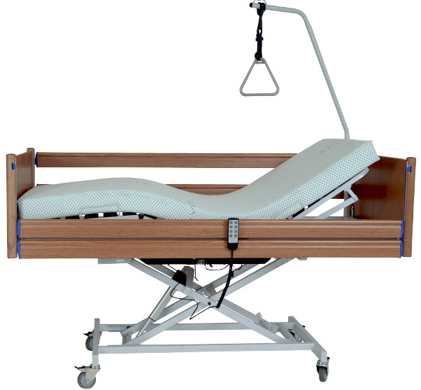 Ανακλινόμενο ηλεκτροκίνητο μεταφερούμενο κρεβάτι φροντίδας ασθενών